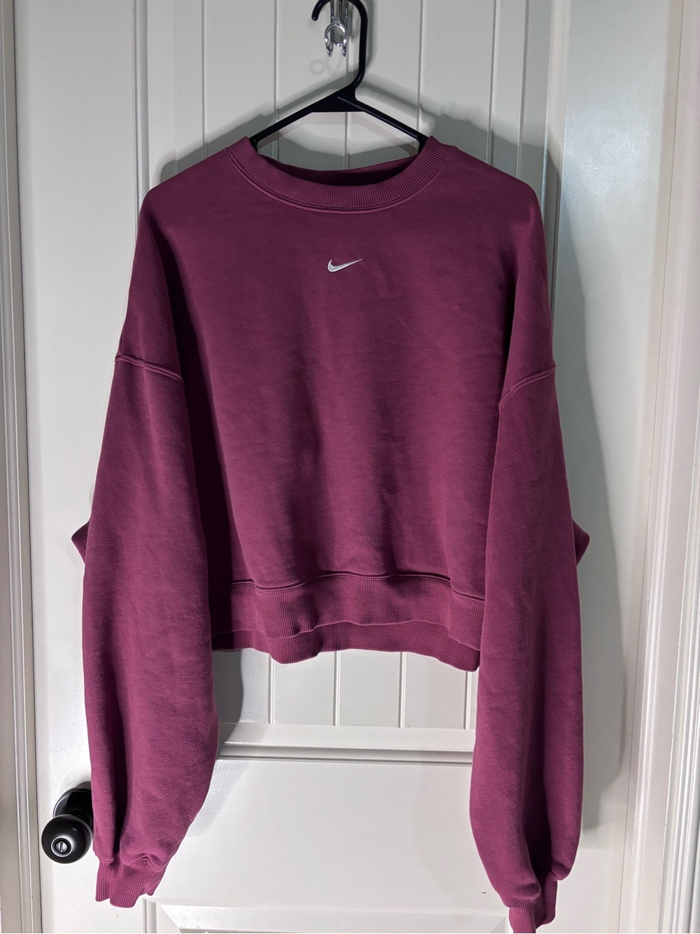 Nike Women's Plum Cropped Crewneck Sweatshirt